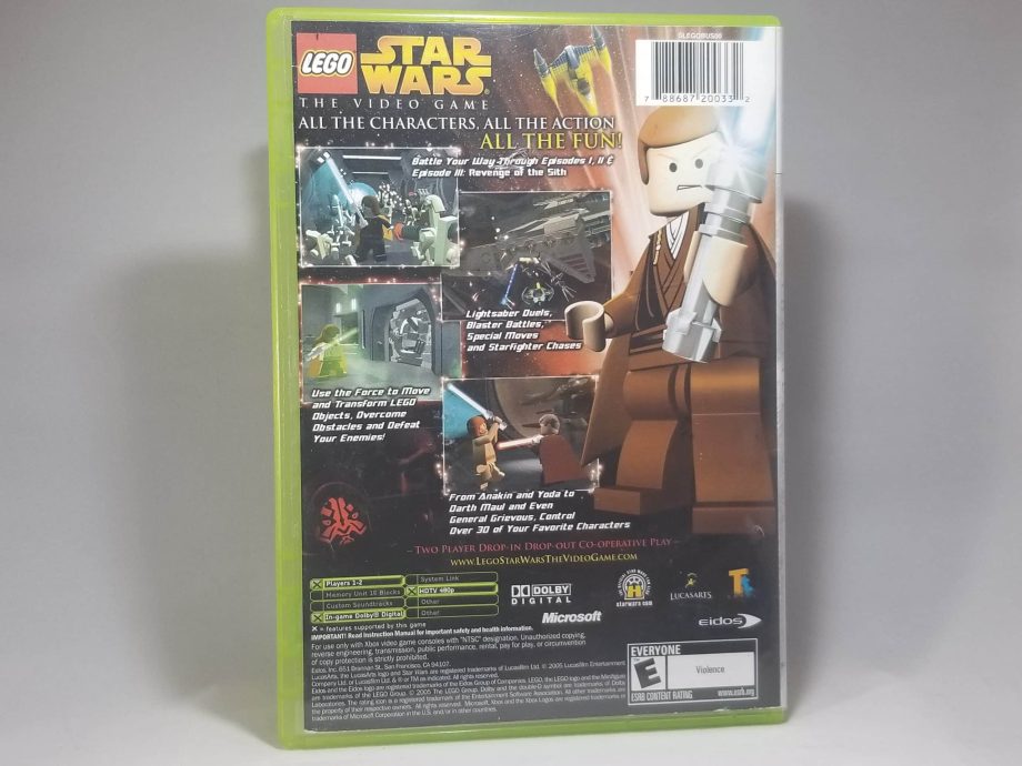 Lego Star Wars The Video Game Back