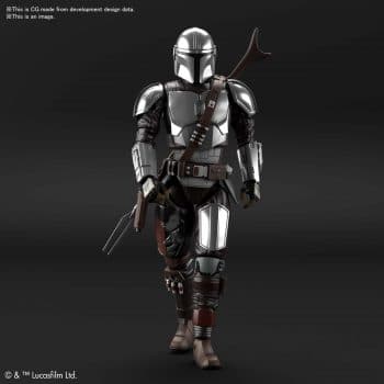 1/12 Beskar Armor Model Kit Silver Coating Ver. Pose 1