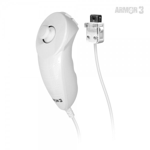 NuWave White Nunchuck Controller with Nu+ for Wii