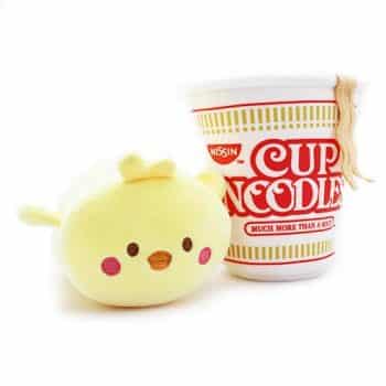AniRollz Cup of Noodle Chickiroll Small Plush with Blanket