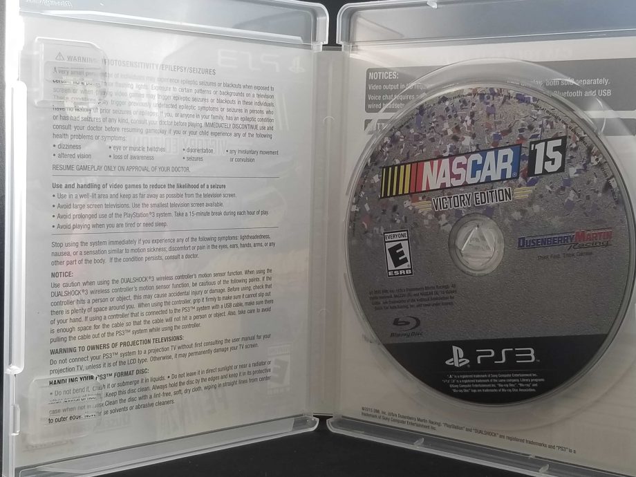NASCAR 15 Victory Edition Disc
