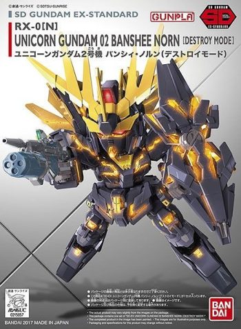 Gundam SDEx Standard Unicorn Gundam 02 Banshee Norn Box