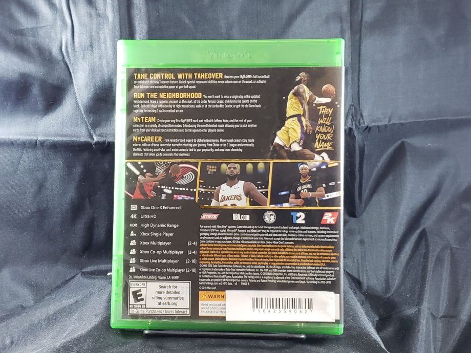 NBA 2K19 20th Anniversary Edition Back
