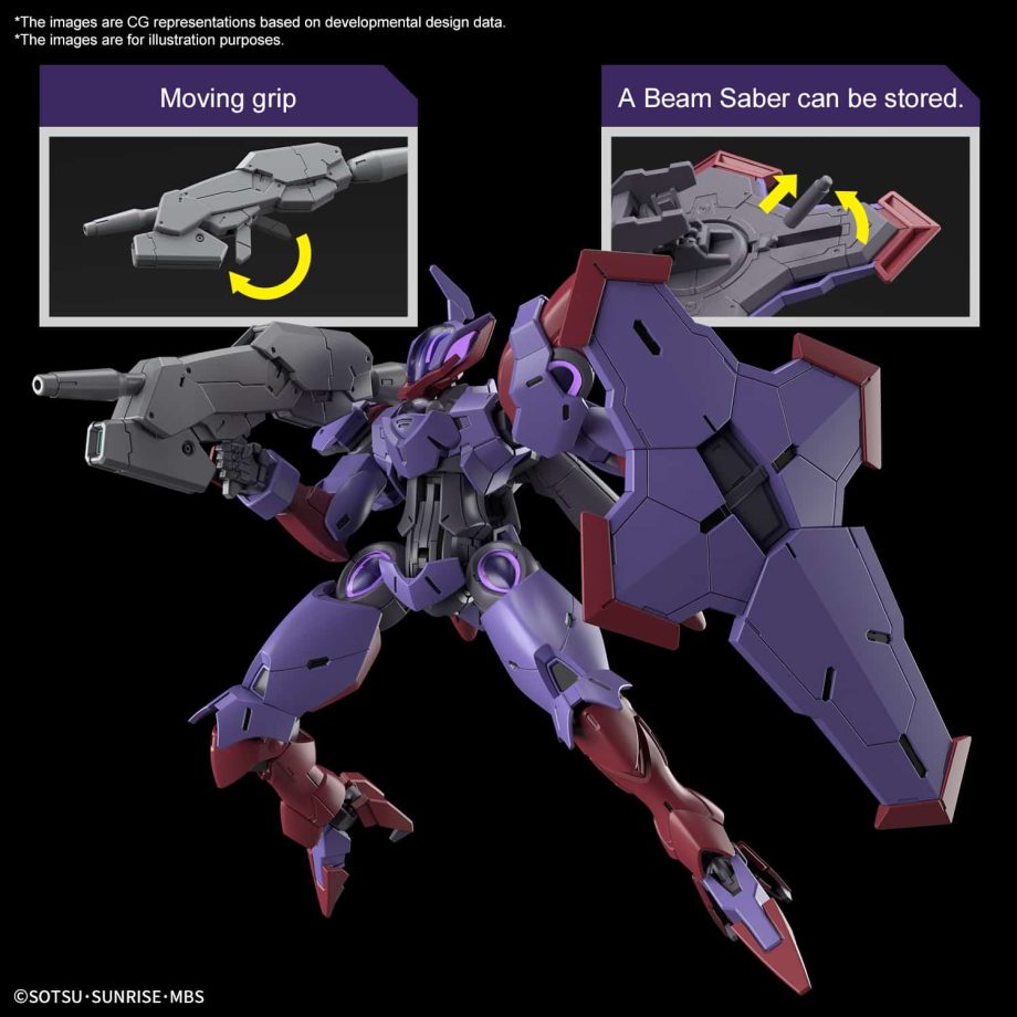 Gundam The Witch from Mercury 1/144 High Grade Beguir-Pente Pose 3