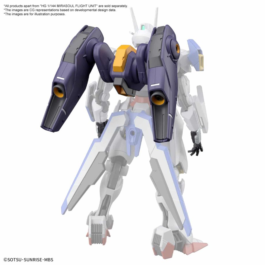 Gundam The Witch from Mercury 1/144 High Grade Mirasoul Flight Unit Pose 2