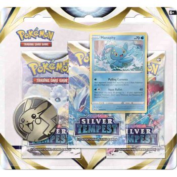 Pokemon TCG Sword And Shield Silver Tempest Three Booster Blister