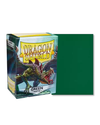 Dragon Shield Sleeves Matte Green Pose 1