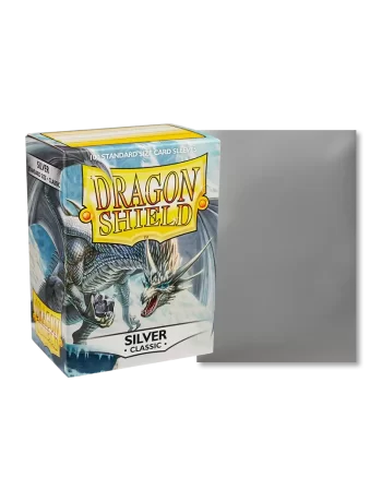Dragon Shield Sleeves Classic Silver Pose 1