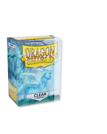 Dragon Shield Sleeves Matte Clear Pose 1
