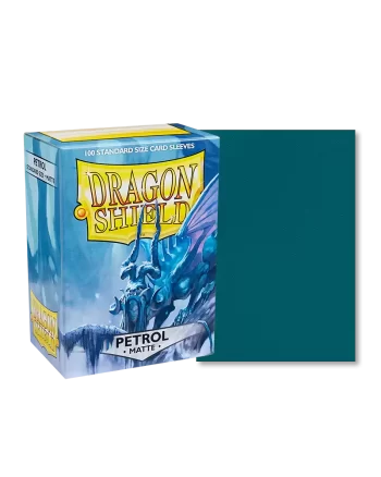 Dragon Shield Sleeves Matte Petrol Pose 1