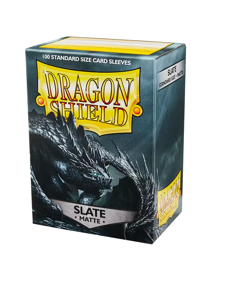 Dragon Shield Sleeves Matte Slate Pose 3