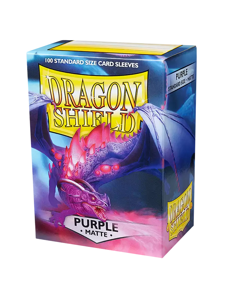 Dragon Shield Sleeves Matte Purple Pose 3