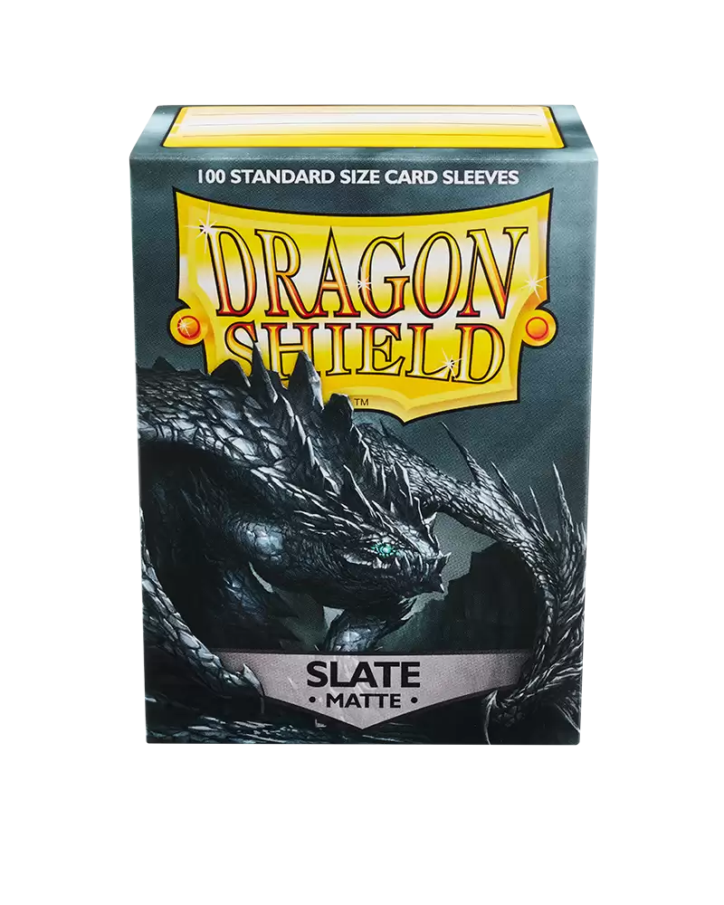 Dragon Shield Sleeves Matte Slate Pose 4
