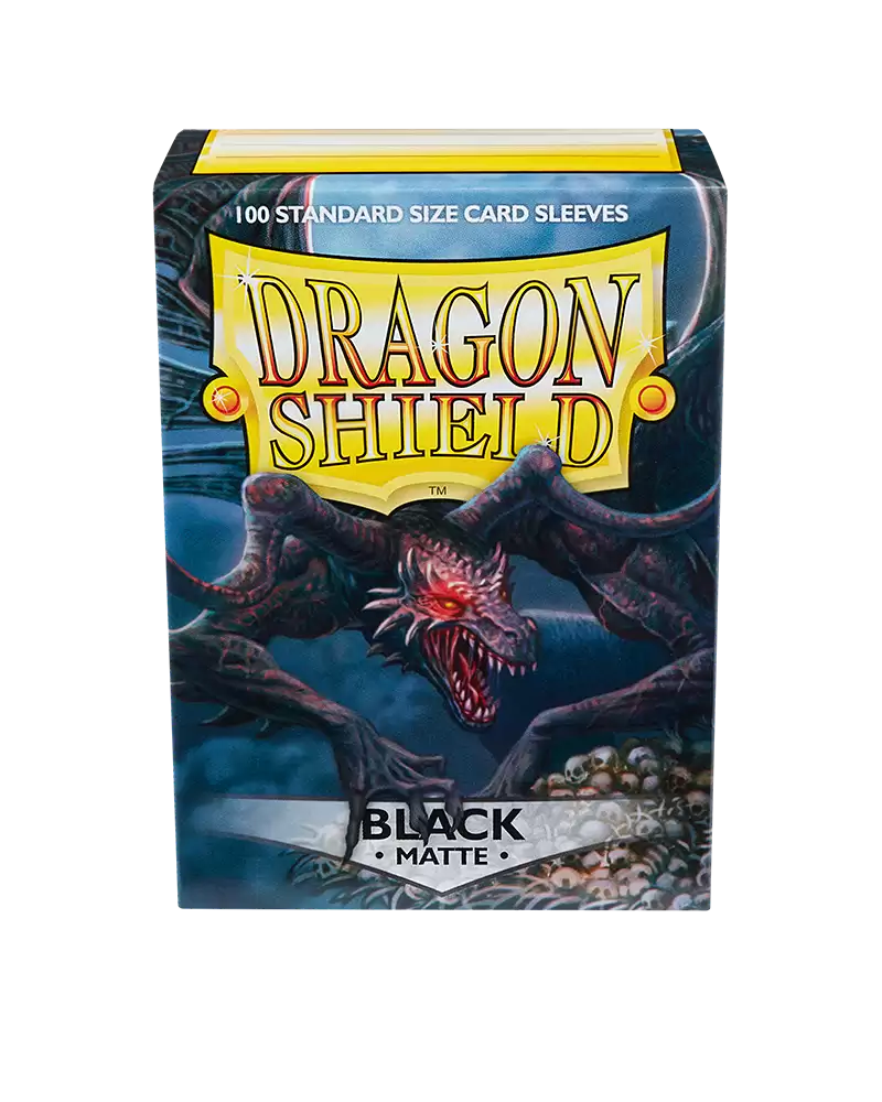 Dragon Shield Sleeves Matte Black Pose 4