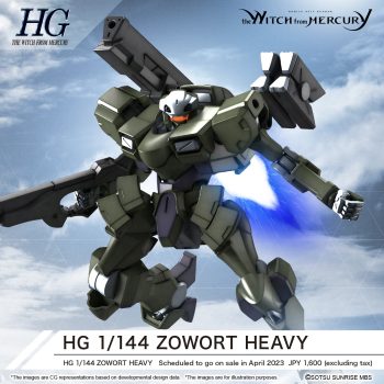 Gundam The Witch from Mercury 1/144 High Grade Zowort Heavy Pose 1