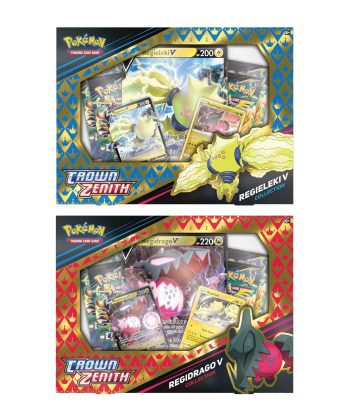 Pokemon TCG Crown Zenith Regieleki V & Regidrago V Collection Box